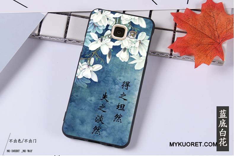 Kuori Samsung Galaxy A3 2016 Pehmeä Neste Puhelimen Kuoret Murtumaton, Kotelo Samsung Galaxy A3 2016 Suojaus Ripustettavat Koristeet Musta