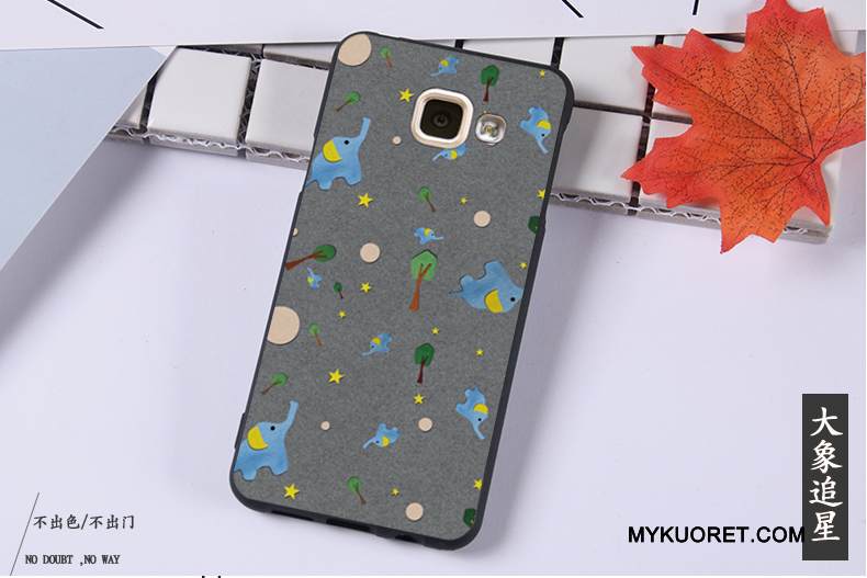 Kuori Samsung Galaxy A3 2016 Pehmeä Neste Puhelimen Kuoret Murtumaton, Kotelo Samsung Galaxy A3 2016 Suojaus Ripustettavat Koristeet Musta