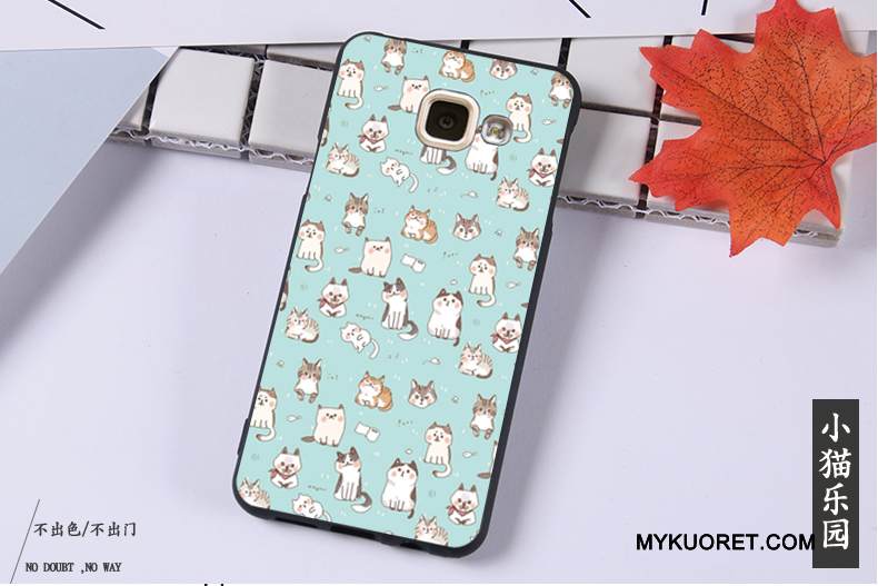 Kuori Samsung Galaxy A3 2016 Pehmeä Neste Puhelimen Kuoret Murtumaton, Kotelo Samsung Galaxy A3 2016 Suojaus Ripustettavat Koristeet Musta