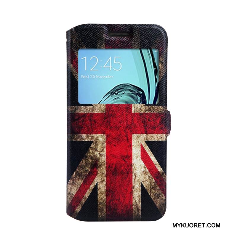 Kuori Samsung Galaxy A3 2016 Pehmeä Neste Puhelimen Kuoret Violetti, Kotelo Samsung Galaxy A3 2016 Maalaus Avaa Ikkuna