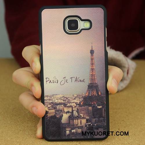 Kuori Samsung Galaxy A3 2016 Silikoni Kova Takakansi, Kotelo Samsung Galaxy A3 2016 Suojaus Pesty Suede Murtumaton