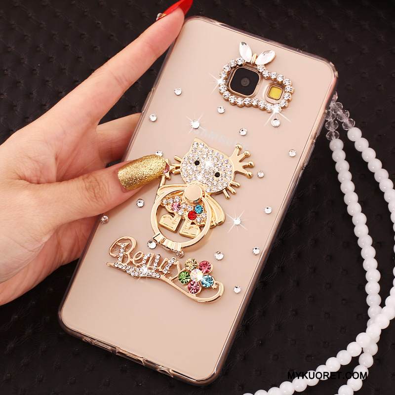 Kuori Samsung Galaxy A3 2016 Silikoni Sininen Murtumaton, Kotelo Samsung Galaxy A3 2016 Suojaus Puhelimen Kuoret