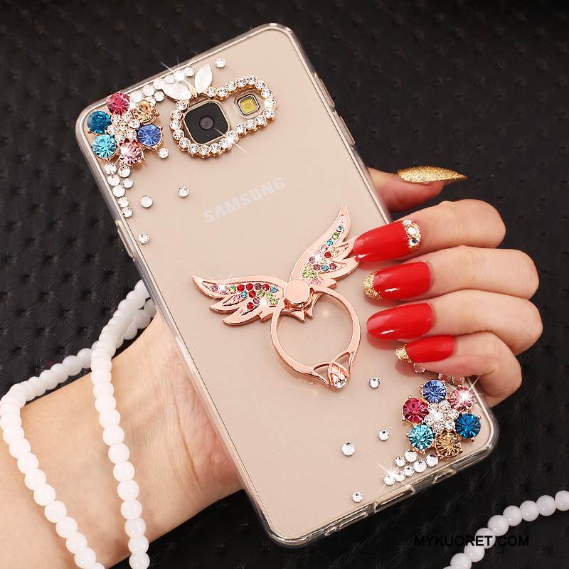 Kuori Samsung Galaxy A3 2016 Silikoni Sininen Murtumaton, Kotelo Samsung Galaxy A3 2016 Suojaus Puhelimen Kuoret