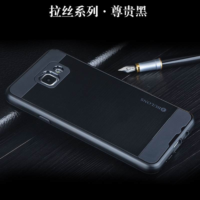 Kuori Samsung Galaxy A3 2016 Silikoni Uusi Murtumaton, Kotelo Samsung Galaxy A3 2016 Suojaus Kehys Hopea