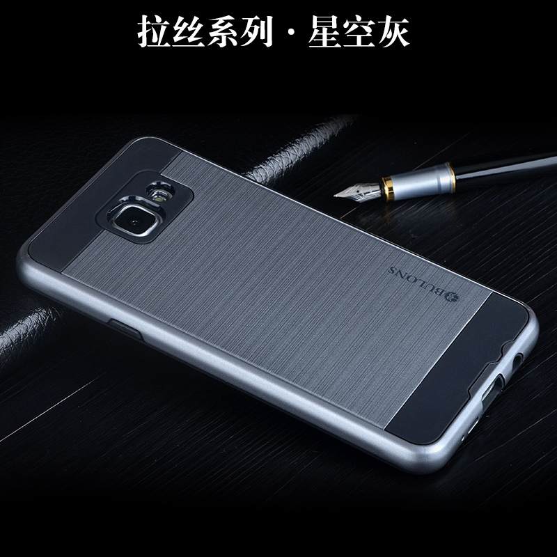 Kuori Samsung Galaxy A3 2016 Silikoni Uusi Murtumaton, Kotelo Samsung Galaxy A3 2016 Suojaus Kehys Hopea