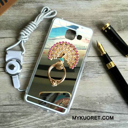 Kuori Samsung Galaxy A3 2016 Suojaus Ripustettavat Koristeet Peili, Kotelo Samsung Galaxy A3 2016 Tuki Jauhe Puhelimen Kuoret