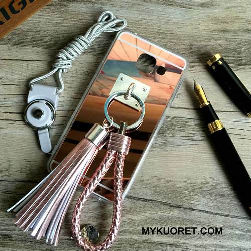 Kuori Samsung Galaxy A3 2016 Suojaus Ripustettavat Koristeet Peili, Kotelo Samsung Galaxy A3 2016 Tuki Jauhe Puhelimen Kuoret