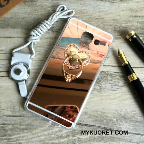 Kuori Samsung Galaxy A3 2016 Suojaus Ripustettavat Koristeet Peili, Kotelo Samsung Galaxy A3 2016 Tuki Jauhe Puhelimen Kuoret