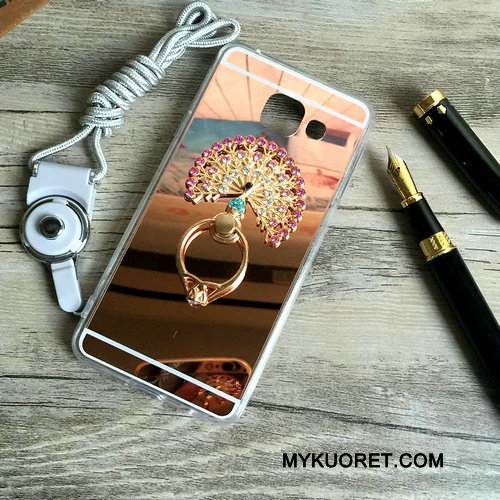 Kuori Samsung Galaxy A3 2016 Suojaus Ripustettavat Koristeet Peili, Kotelo Samsung Galaxy A3 2016 Tuki Jauhe Puhelimen Kuoret