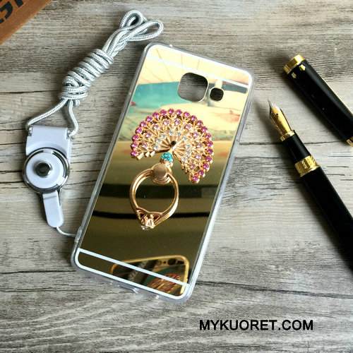 Kuori Samsung Galaxy A3 2016 Suojaus Ripustettavat Koristeet Peili, Kotelo Samsung Galaxy A3 2016 Tuki Jauhe Puhelimen Kuoret