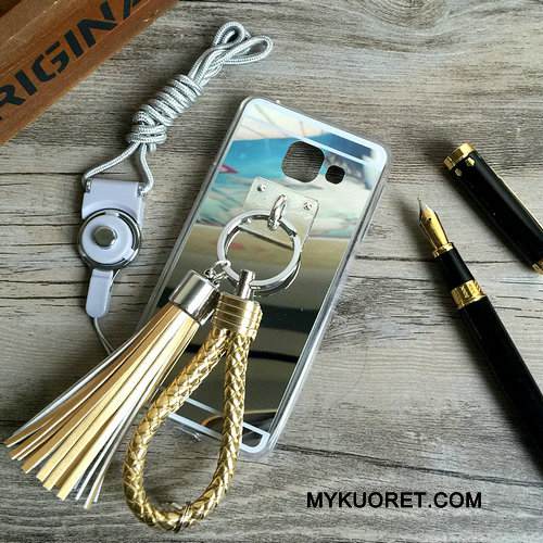 Kuori Samsung Galaxy A3 2016 Suojaus Ripustettavat Koristeet Peili, Kotelo Samsung Galaxy A3 2016 Tuki Jauhe Puhelimen Kuoret