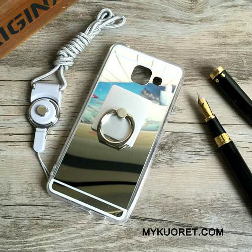 Kuori Samsung Galaxy A3 2016 Suojaus Ripustettavat Koristeet Peili, Kotelo Samsung Galaxy A3 2016 Tuki Jauhe Puhelimen Kuoret