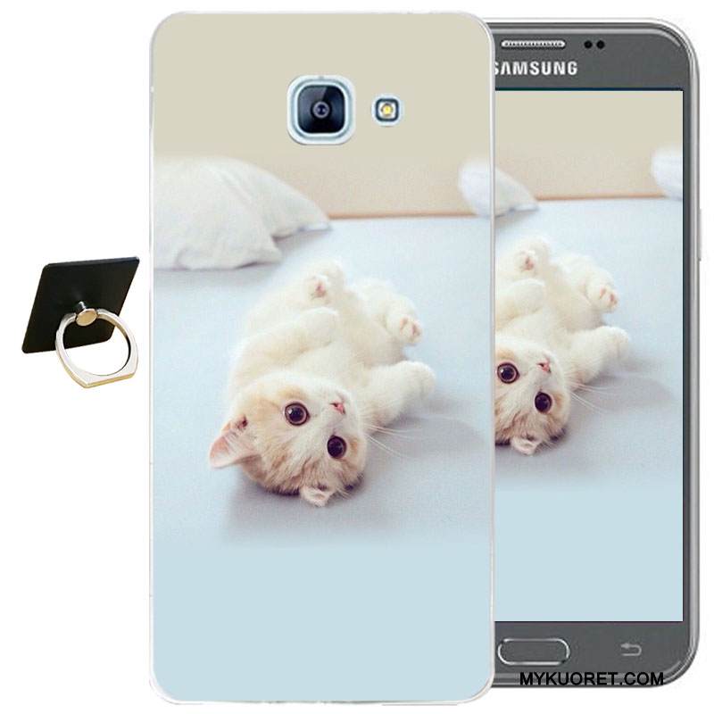 Kuori Samsung Galaxy A3 2017 Kohokuviointi Murtumaton Sininen, Kotelo Samsung Galaxy A3 2017 Sarjakuva Puhelimen Kuoret