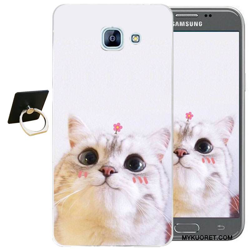 Kuori Samsung Galaxy A3 2017 Kohokuviointi Murtumaton Sininen, Kotelo Samsung Galaxy A3 2017 Sarjakuva Puhelimen Kuoret