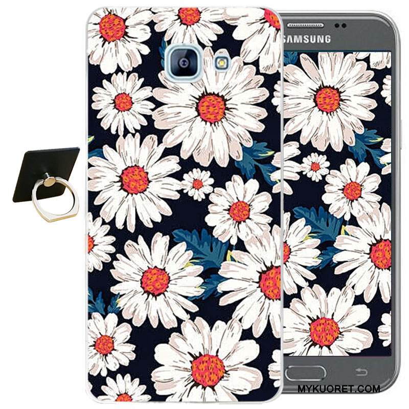 Kuori Samsung Galaxy A3 2017 Kohokuviointi Murtumaton Sininen, Kotelo Samsung Galaxy A3 2017 Sarjakuva Puhelimen Kuoret