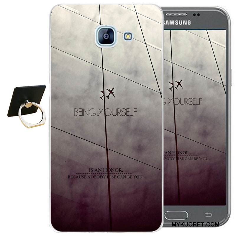 Kuori Samsung Galaxy A3 2017 Kohokuviointi Murtumaton Sininen, Kotelo Samsung Galaxy A3 2017 Sarjakuva Puhelimen Kuoret