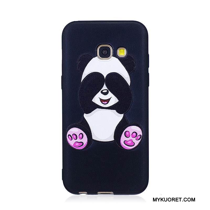 Kuori Samsung Galaxy A3 2017 Pehmeä Neste Trendi Musta, Kotelo Samsung Galaxy A3 2017 Sarjakuva Puhelimen Kuoret