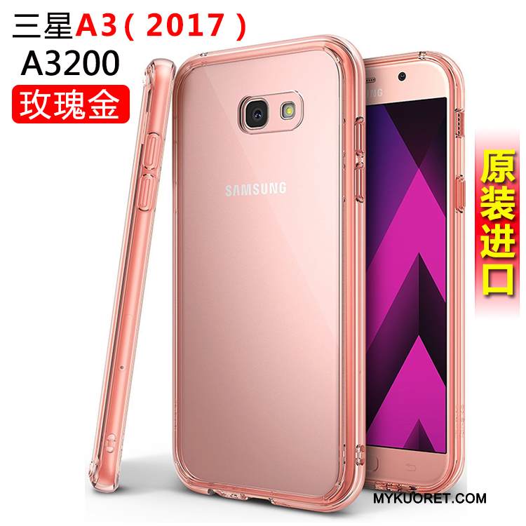 Kuori Samsung Galaxy A3 2017 Silikoni Puhelimen Kuoret Valkoinen, Kotelo Samsung Galaxy A3 2017 Suojaus Murtumaton