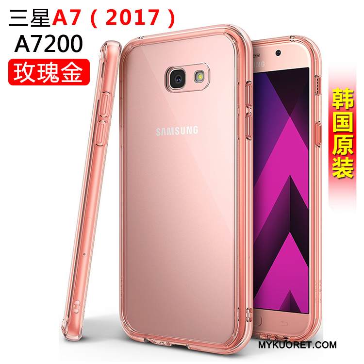 Kuori Samsung Galaxy A3 2017 Silikoni Puhelimen Kuoret Valkoinen, Kotelo Samsung Galaxy A3 2017 Suojaus Murtumaton