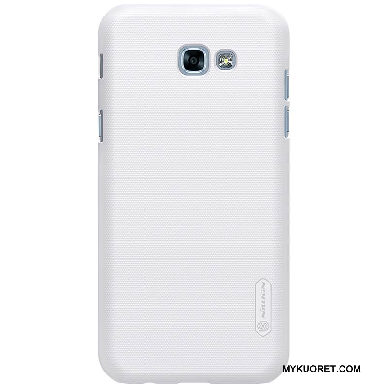 Kuori Samsung Galaxy A3 2017 Suojaus Pesty Suede Punainen, Kotelo Samsung Galaxy A3 2017 Puhelimen Kuoret Murtumaton