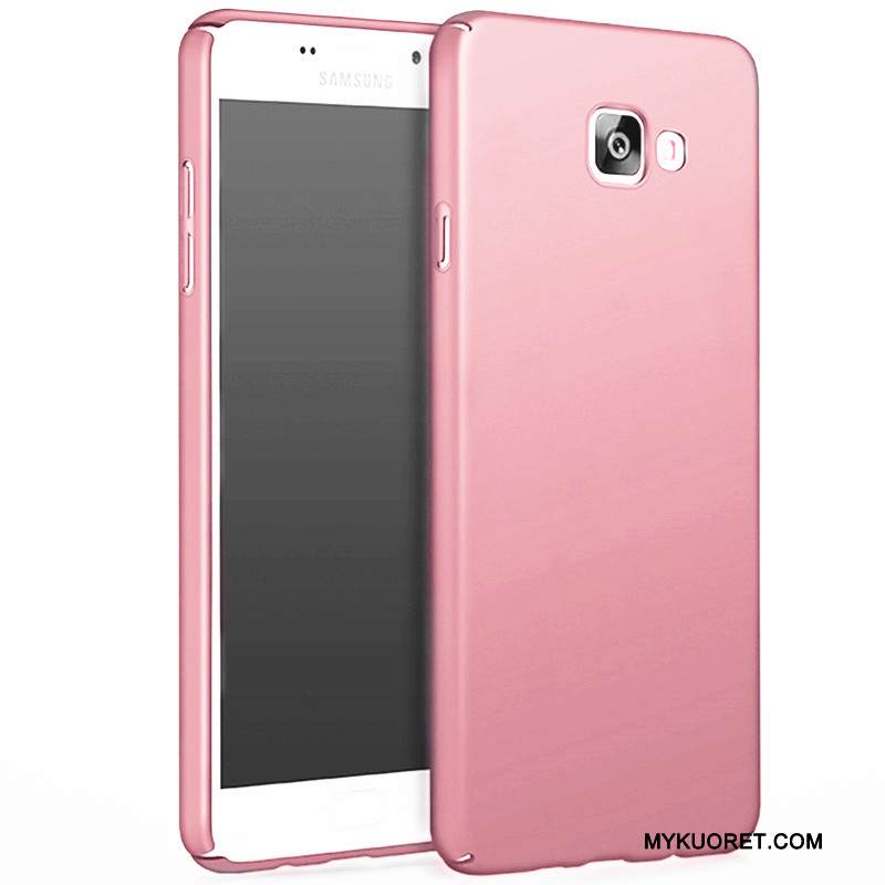 Kuori Samsung Galaxy A3 2017 Suojaus Puhelimen Kuoret Punainen, Kotelo Samsung Galaxy A3 2017 Kova Pesty Suede