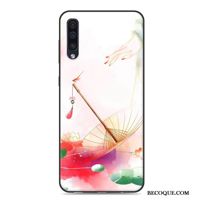 Kuori Samsung Galaxy A30s Luova Puhelimen Kuoret Persoonallisuus, Kotelo Samsung Galaxy A30s Suojaus Kiinalainen Tyyli Valkoinen