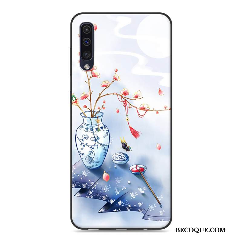 Kuori Samsung Galaxy A30s Luova Puhelimen Kuoret Persoonallisuus, Kotelo Samsung Galaxy A30s Suojaus Kiinalainen Tyyli Valkoinen