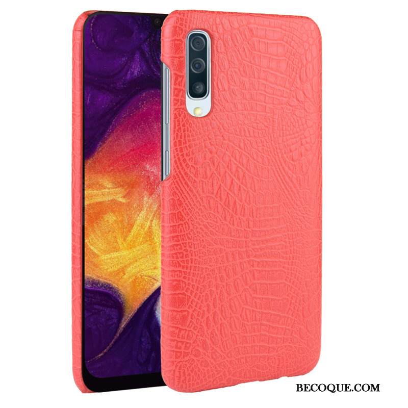 Kuori Samsung Galaxy A30s Nahka Kova Trendi, Kotelo Samsung Galaxy A30s Laukut Puhelimen Kuoret Krokotiili