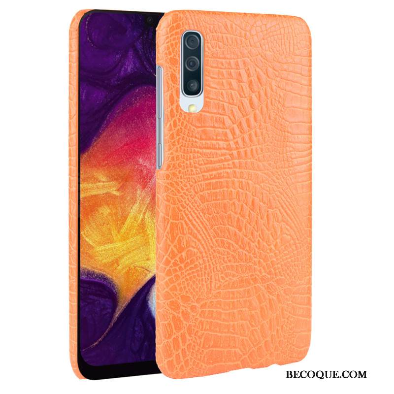 Kuori Samsung Galaxy A30s Nahka Kova Trendi, Kotelo Samsung Galaxy A30s Laukut Puhelimen Kuoret Krokotiili