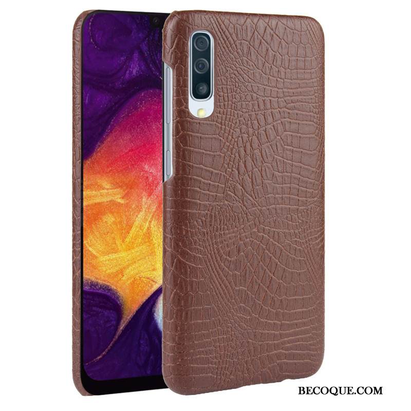 Kuori Samsung Galaxy A30s Nahka Kova Trendi, Kotelo Samsung Galaxy A30s Laukut Puhelimen Kuoret Krokotiili