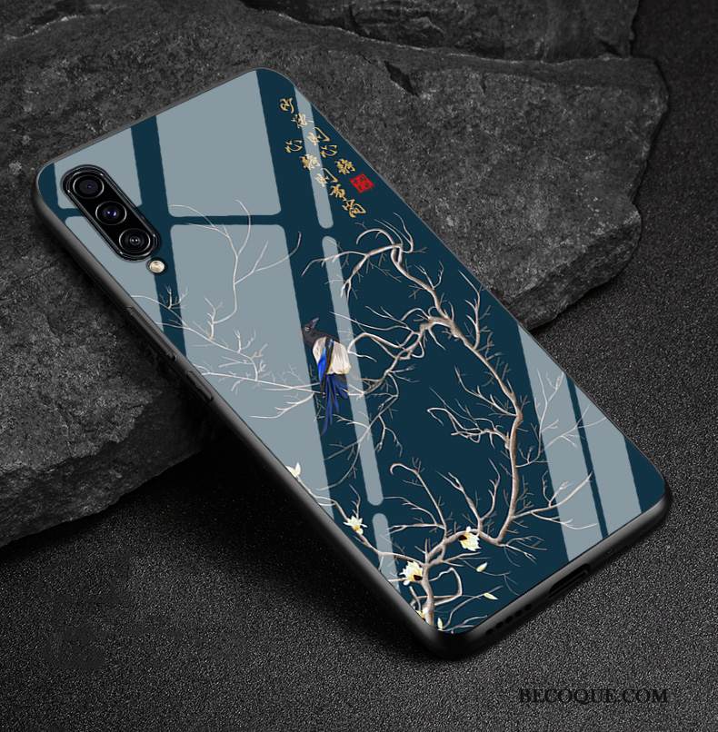 Kuori Samsung Galaxy A30s Pehmeä Neste Muokata Lasi, Kotelo Samsung Galaxy A30s Silikoni Trendi Musta