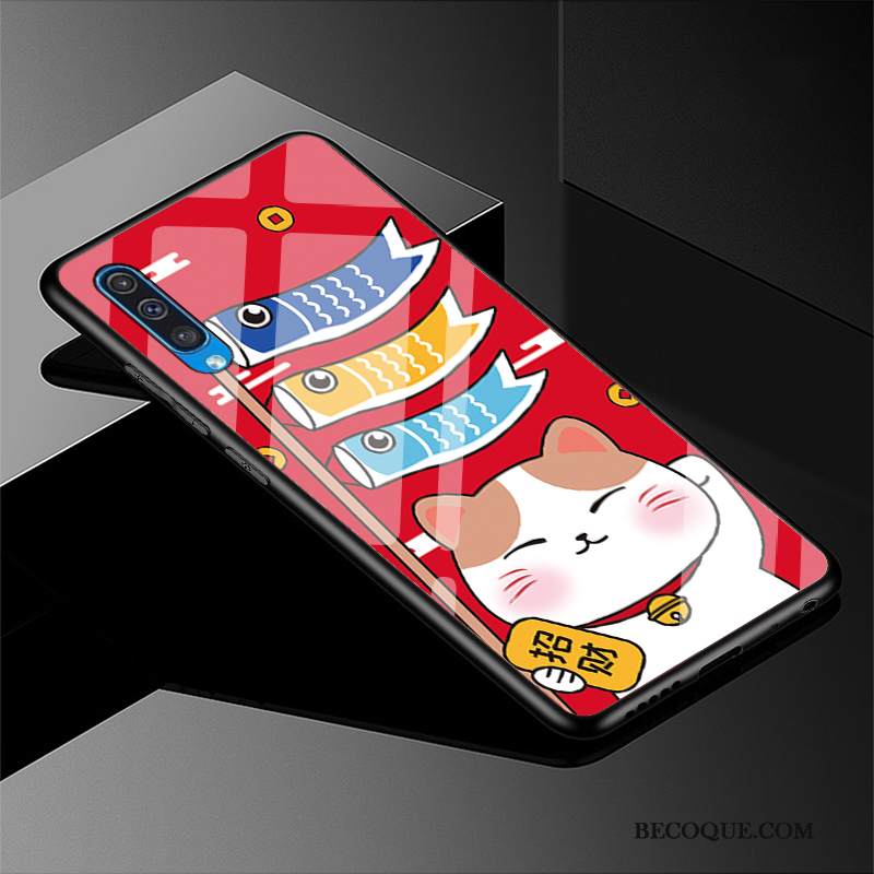 Kuori Samsung Galaxy A30s Suojaus Kova Rikkaus, Kotelo Samsung Galaxy A30s Punainen Lasi