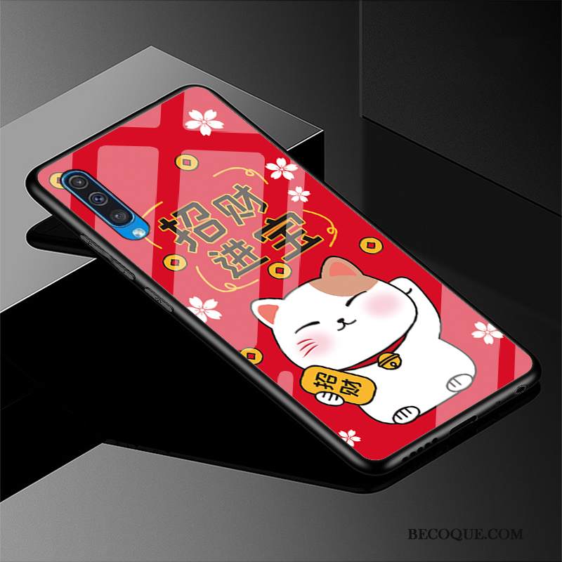 Kuori Samsung Galaxy A30s Suojaus Kova Rikkaus, Kotelo Samsung Galaxy A30s Punainen Lasi