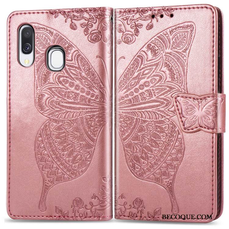 Kuori Samsung Galaxy A40 Kuoret Murtumaton Puhelimen Kuoret, Kotelo Samsung Galaxy A40 Silikoni Ripustettavat Koristeet Kukka