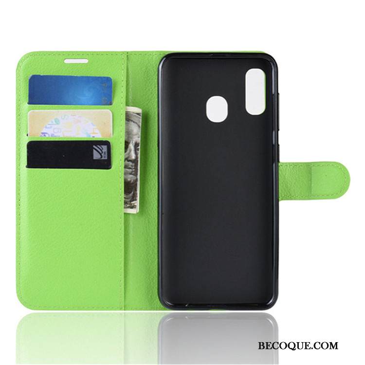 Kuori Samsung Galaxy A40 Kuoret Puhelimen Kuoret Musta, Kotelo Samsung Galaxy A40 Nahka