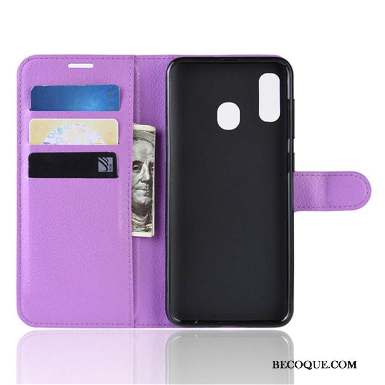 Kuori Samsung Galaxy A40 Kuoret Puhelimen Kuoret Musta, Kotelo Samsung Galaxy A40 Nahka