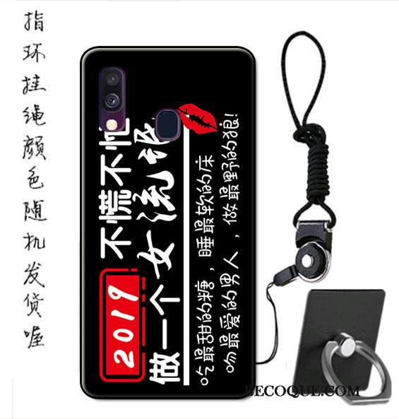 Kuori Samsung Galaxy A40 Pehmeä Neste Sininen Ripustettavat Koristeet, Kotelo Samsung Galaxy A40 Suojaus Malli Murtumaton