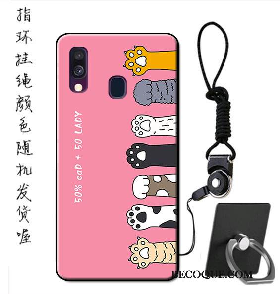 Kuori Samsung Galaxy A40 Pehmeä Neste Sininen Ripustettavat Koristeet, Kotelo Samsung Galaxy A40 Suojaus Malli Murtumaton