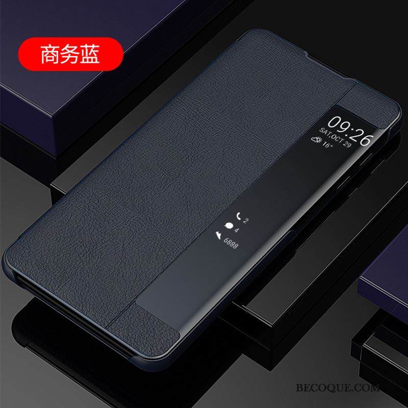 Kuori Samsung Galaxy A40s Kuoret Pinkki Kalvo, Kotelo Samsung Galaxy A40s Nahka Puhelimen Kuoret Kulta