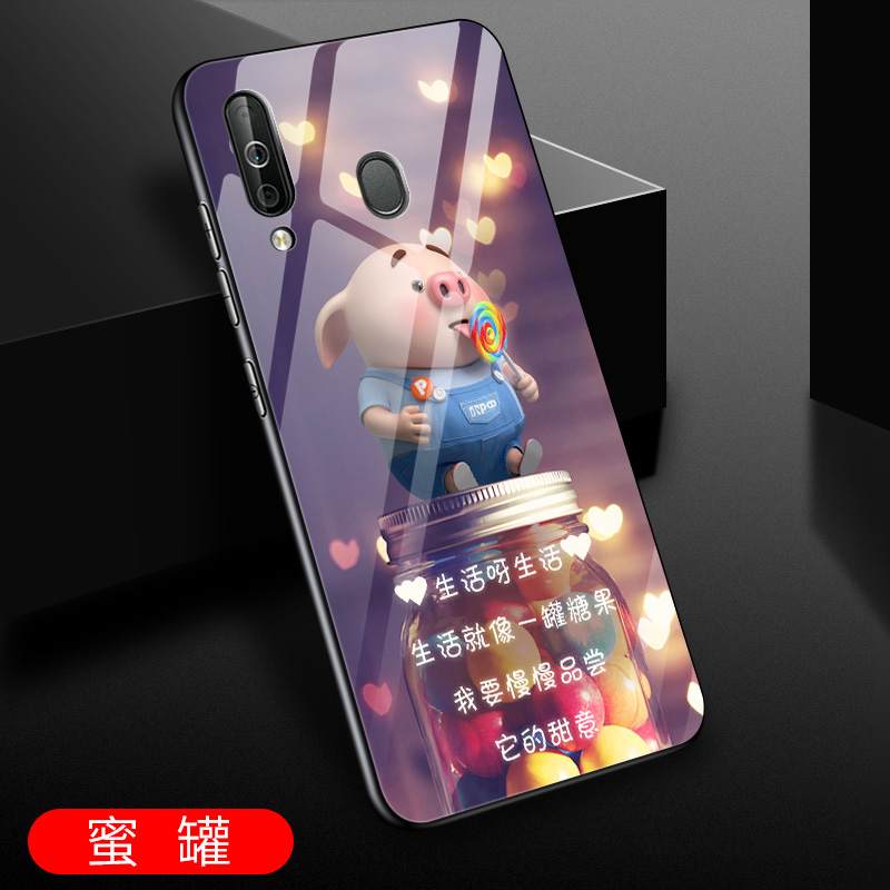 Kuori Samsung Galaxy A40s Pehmeä Neste Murtumaton Puhelimen Kuoret, Kotelo Samsung Galaxy A40s Laukut Lasi Pieni