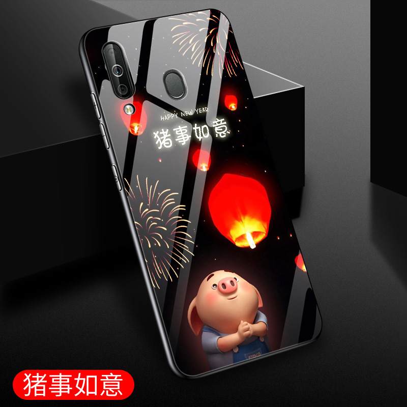 Kuori Samsung Galaxy A40s Pehmeä Neste Murtumaton Puhelimen Kuoret, Kotelo Samsung Galaxy A40s Laukut Lasi Pieni