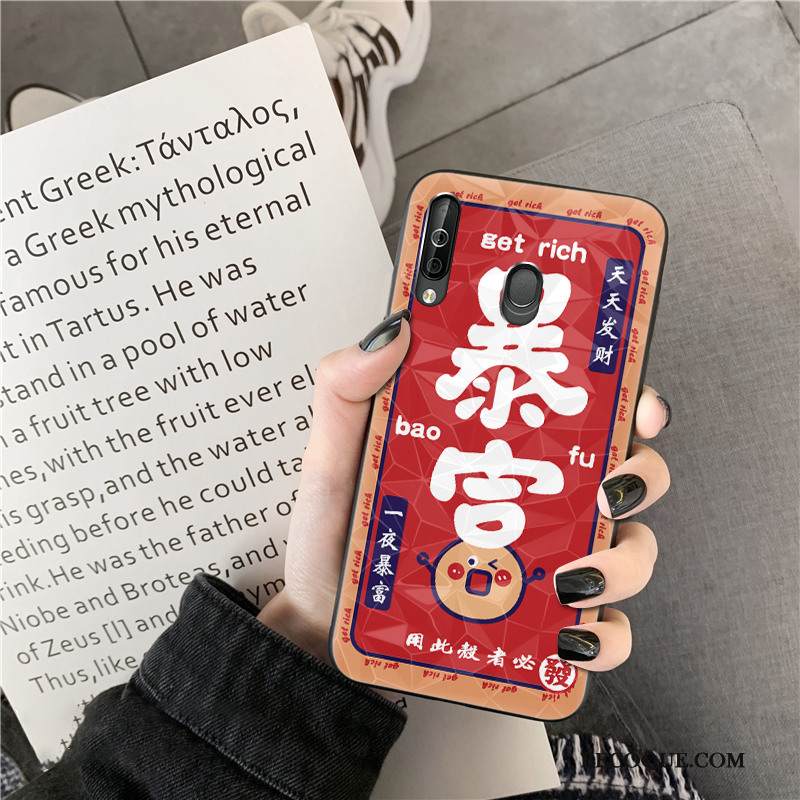 Kuori Samsung Galaxy A40s Suojaus Net Red Timantti, Kotelo Samsung Galaxy A40s Festivaali Puhelimen Kuoret