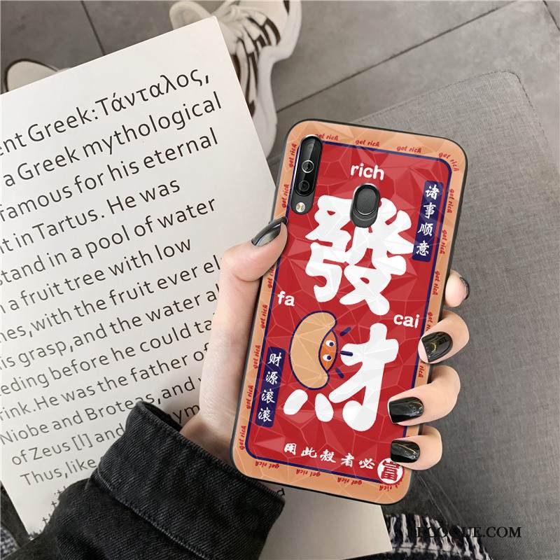 Kuori Samsung Galaxy A40s Suojaus Net Red Timantti, Kotelo Samsung Galaxy A40s Festivaali Puhelimen Kuoret