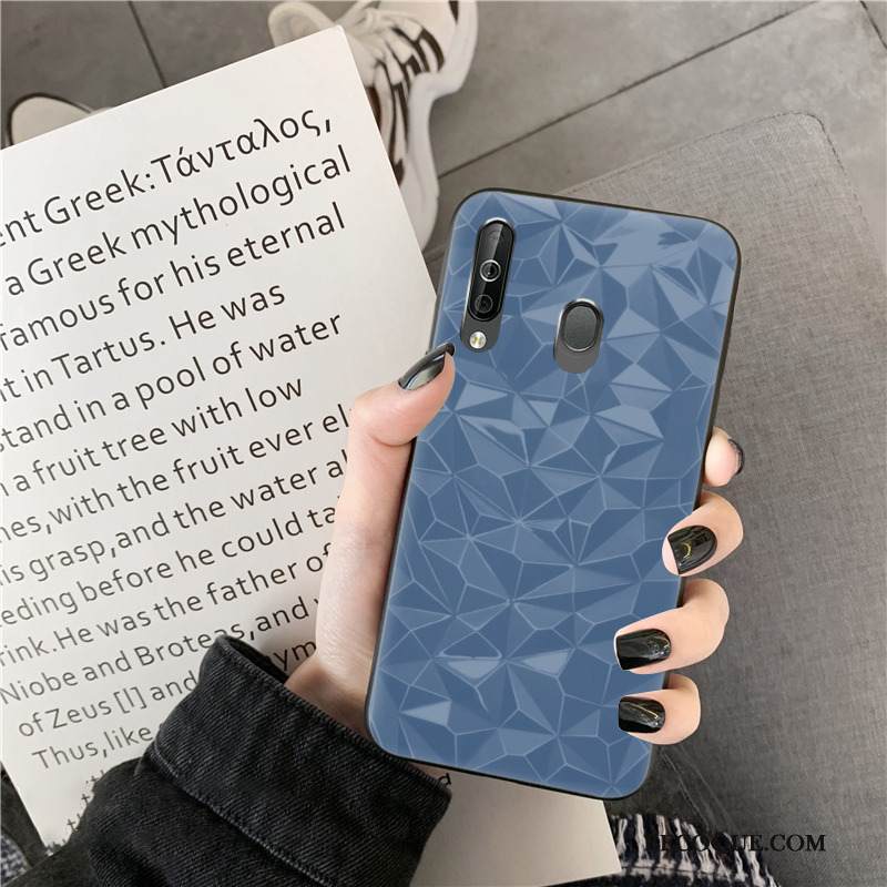 Kuori Samsung Galaxy A40s Suojaus Puhelimen Kuoret Kukkakuvio, Kotelo Samsung Galaxy A40s Yksinkertainen Violetti