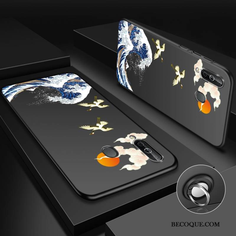 Kuori Samsung Galaxy A40s Tila Sininen Murtumaton, Kotelo Samsung Galaxy A40s Persoonallisuus Kova