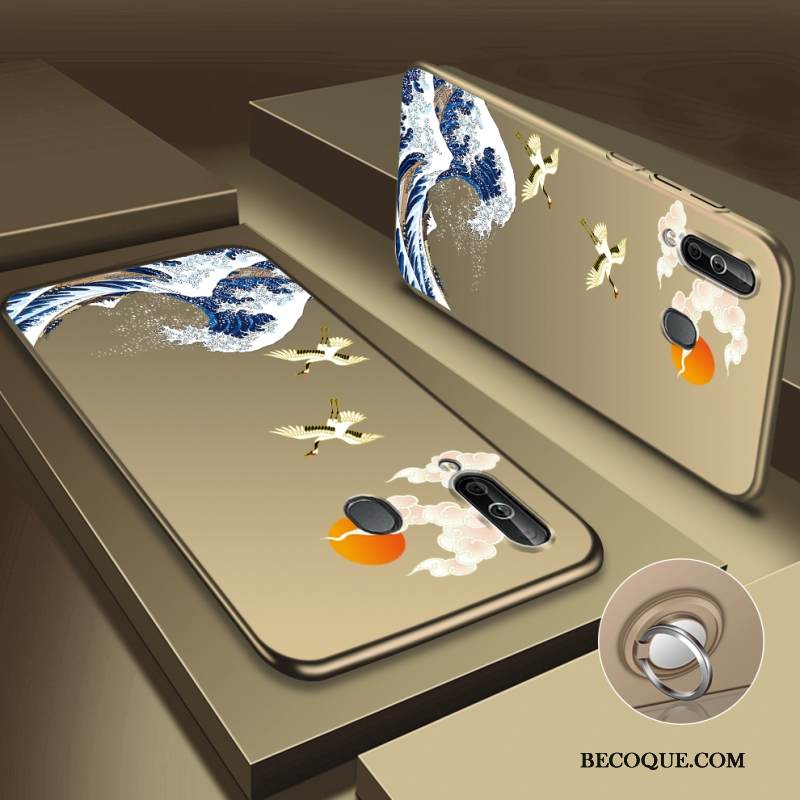 Kuori Samsung Galaxy A40s Tila Sininen Murtumaton, Kotelo Samsung Galaxy A40s Persoonallisuus Kova