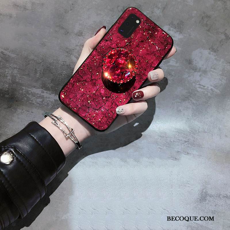 Kuori Samsung Galaxy A41 Laukut Murtumaton Puhelimen Kuoret, Kotelo Samsung Galaxy A41 Ylellisyys Kukkakuvio Net Red