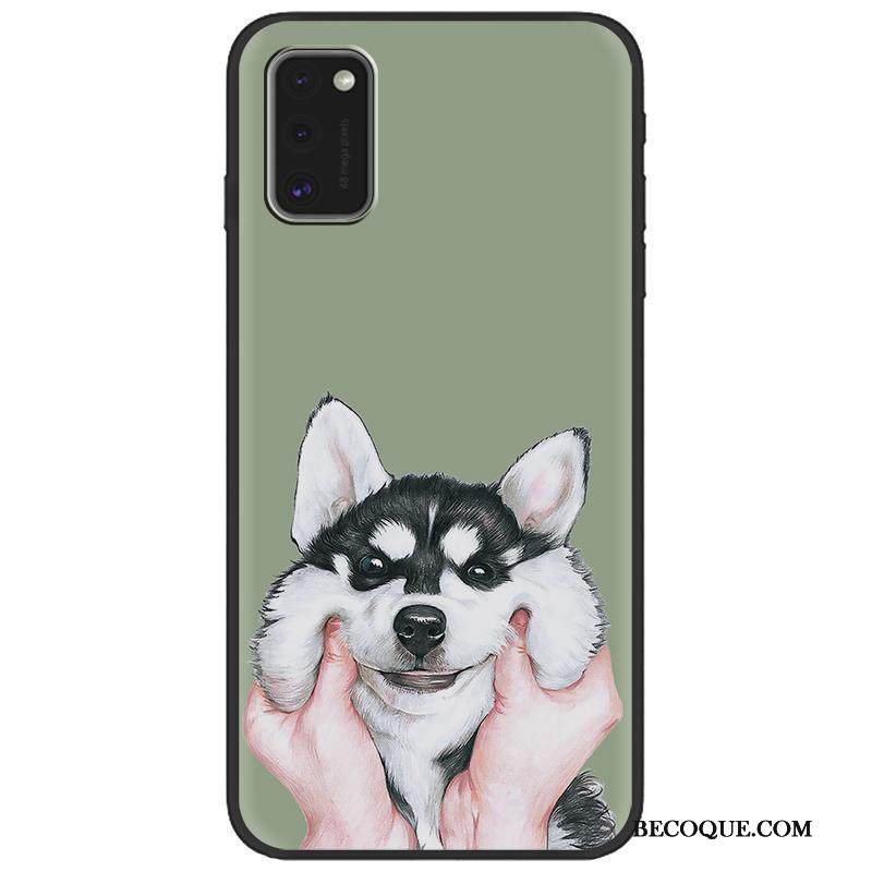 Kuori Samsung Galaxy A41 Luova Vihreä Trendi, Kotelo Samsung Galaxy A41 Pehmeä Neste Puhelimen Kuoret Pesty Suede