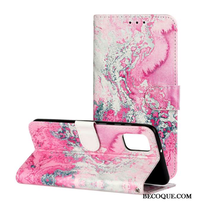 Kuori Samsung Galaxy A41 Nahka Ihana Puhelimen Kuoret, Kotelo Samsung Galaxy A41 Laukut Musta Trendi