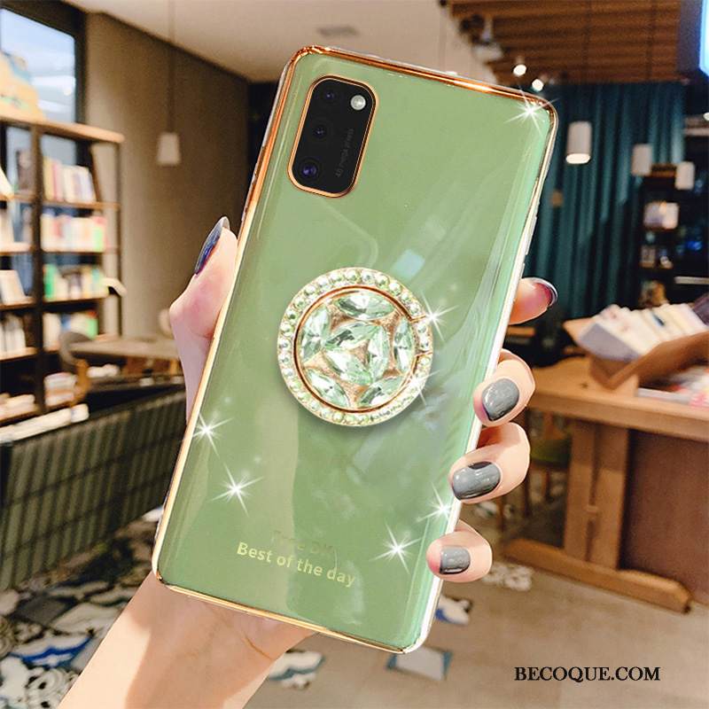 Kuori Samsung Galaxy A41 Pehmeä Neste Harmaa Net Red, Kotelo Samsung Galaxy A41 Suojaus Ylellisyys Pinnoitus